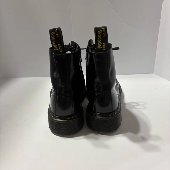 Dr Martens Kids Size 4 Pascal Bex J Black Leather Combat bootie - Picture 4 of 6